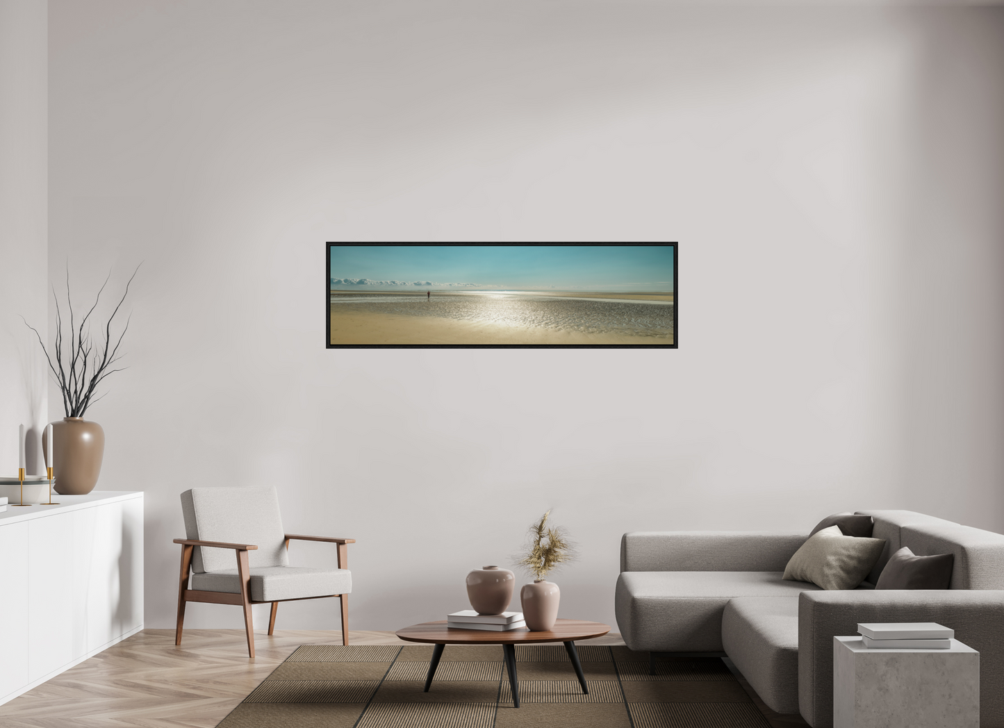 174.6 x 50 cm, Floater Frame Camber Sands Colour