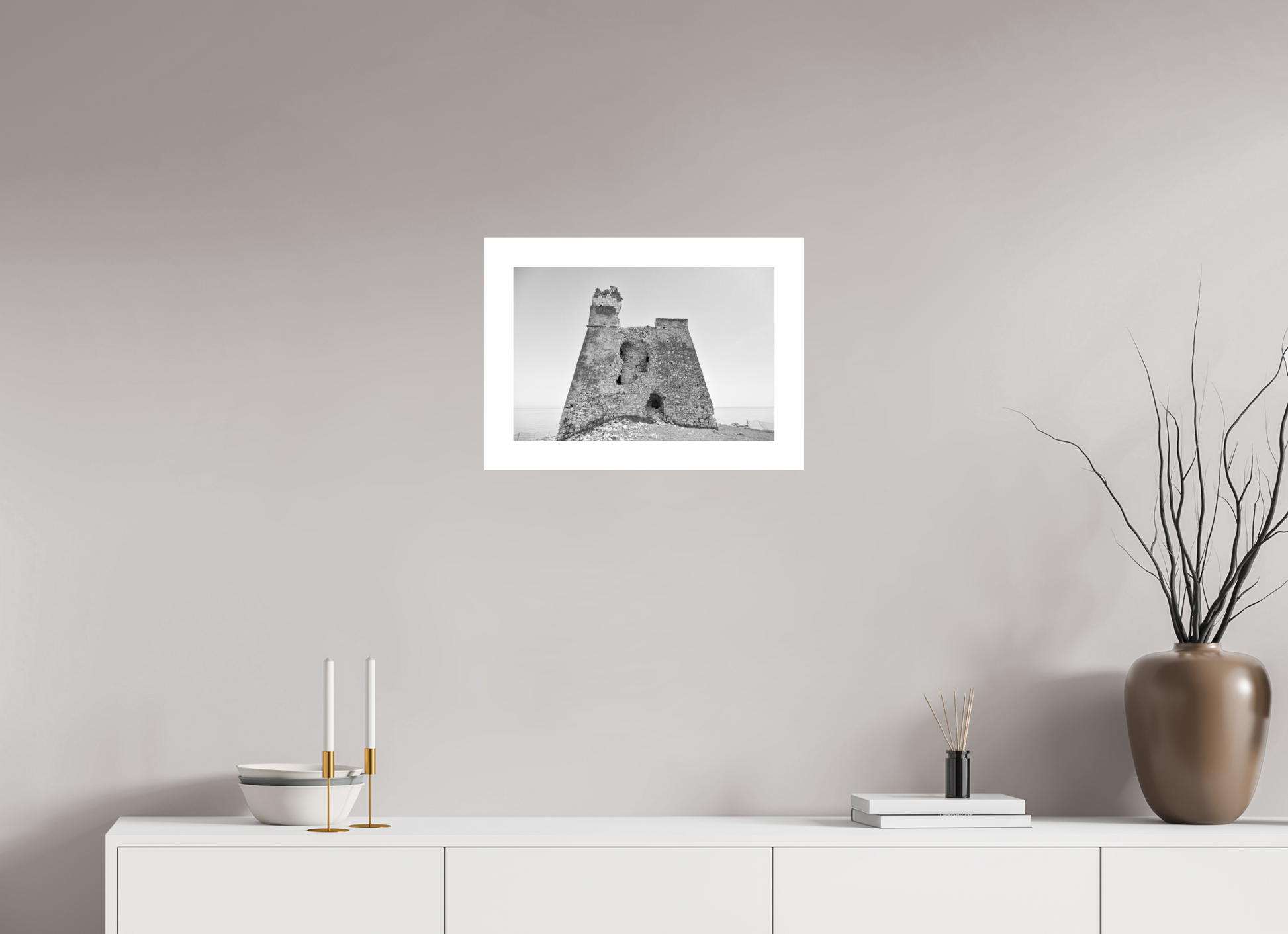 45 x 30 cm, Hahnemühle FineArt Pearl Fortress in Puglia