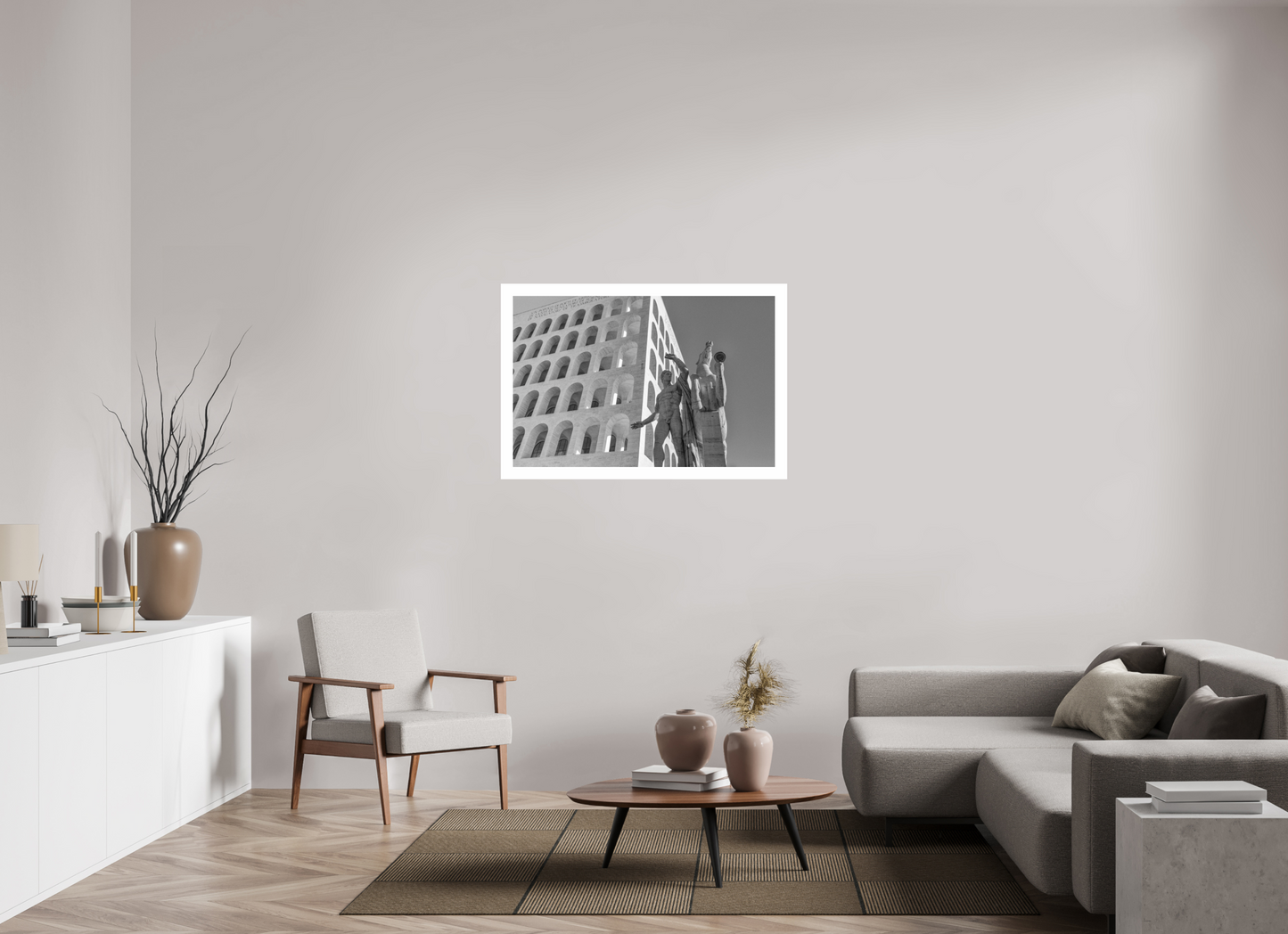 107.2 x 70 cm, Hahnemühle FineArt Pearl Palazzo della Civiltà Italiana