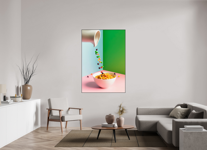 110 x 158.9 cm, 25mm Aluminium ArtBox Acrylic 2mm gloss glass Taste the rainbow