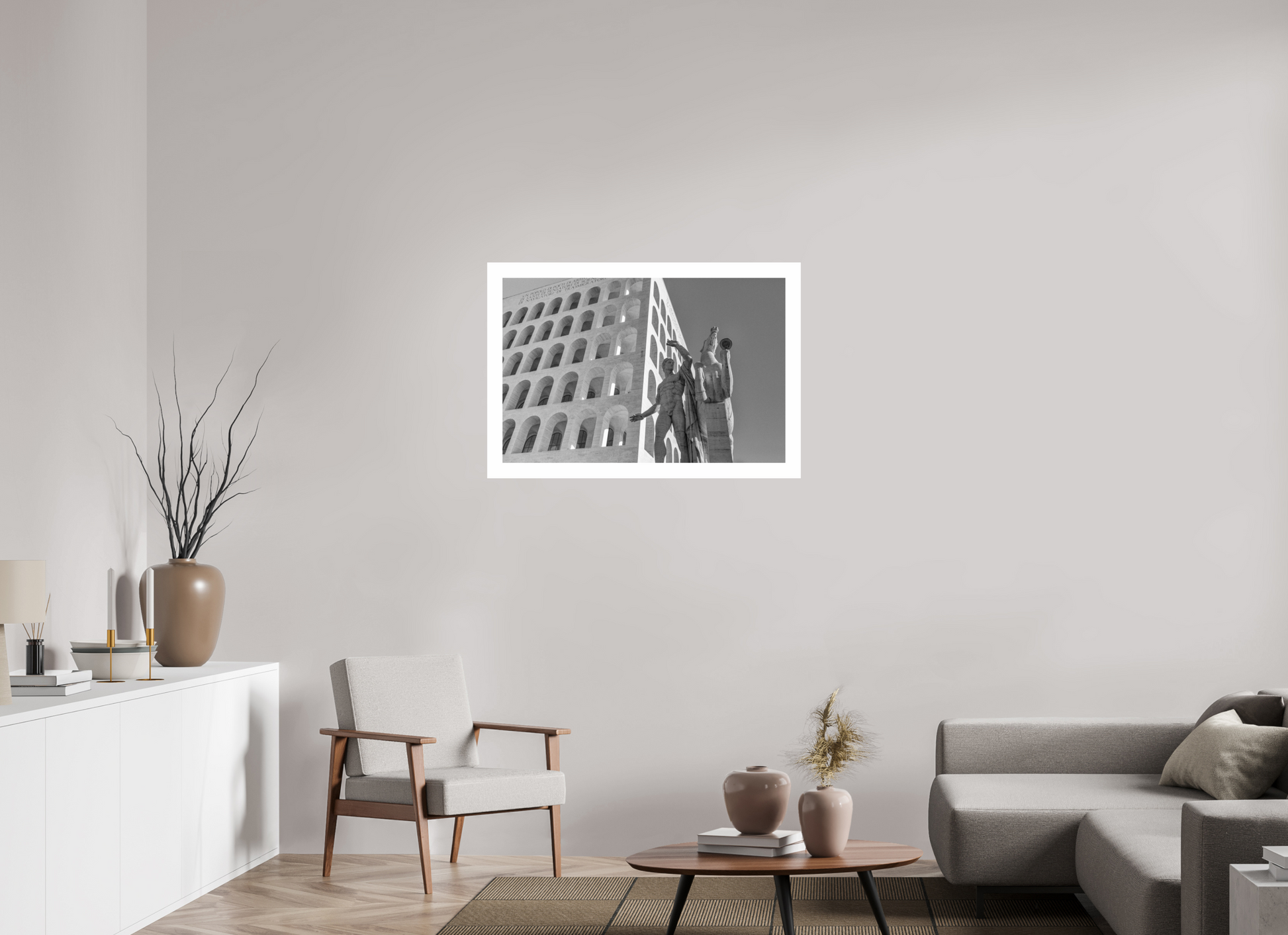 91.8 x 60 cm, Hahnemühle FineArt Pearl Palazzo della Civiltà Italiana