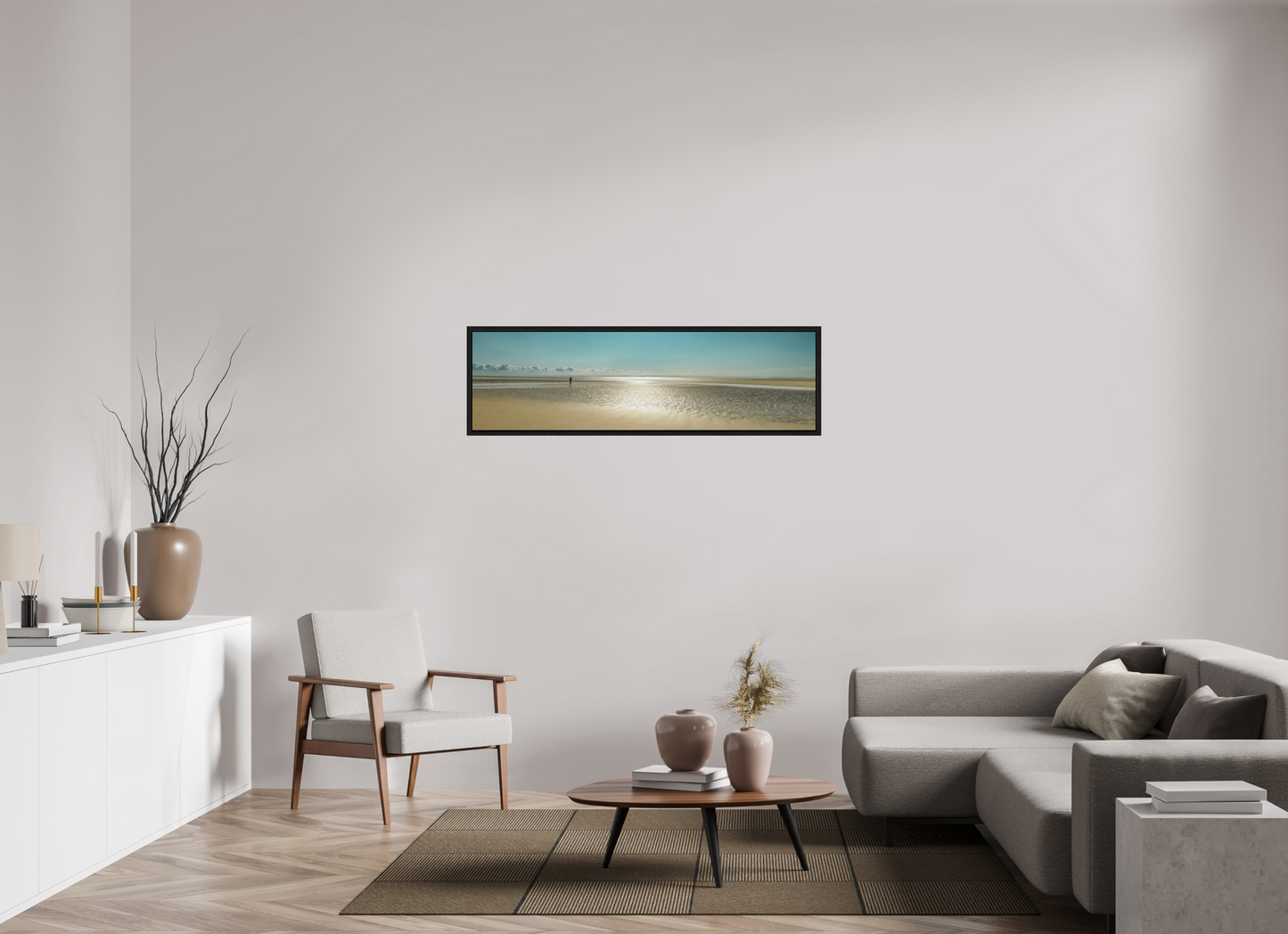 139.6 x 40 cm, Floater Frame Camber Sands Colour